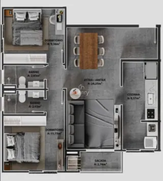 Apartamento com 2 dormitórios, foto 10