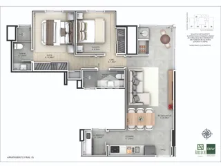 Apartamento com 2 dormitórios, foto 15