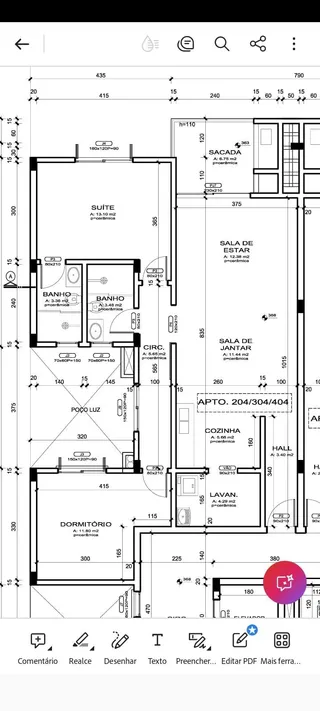Planta baixa de uma residência mostrando a disposição dos cômodos.