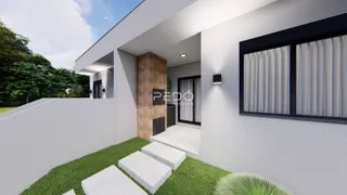 Fachada moderna de uma residência em Lajeado, Brasil.
