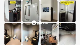 Cozinha com equipamentos de preparo visíveis.