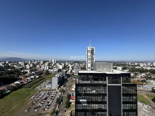 Vista aérea de uma área residencial em Lajeado, Brasil.