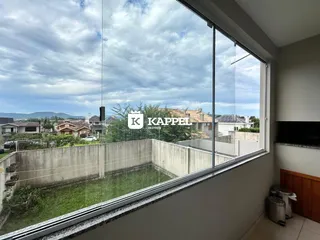 Vista panorâmica de paisagem e casas da região de Lajeado, Brasil.
