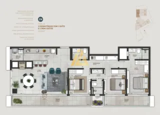 Apartamento com 4 dormitórios, foto 20