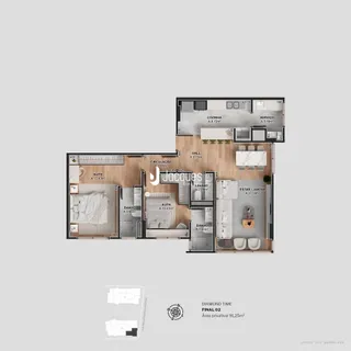 Apartamento com 2 dormitórios, foto 6