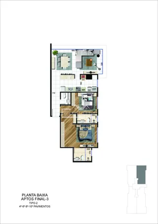 Apartamento com 2 dormitórios, foto 14