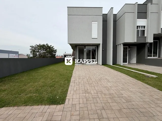 Fachada moderna de uma residência em Lajeado, Brasil.