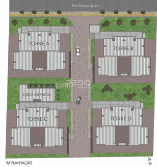 Este é um implantação de plantas de várias torres em Lajeado.