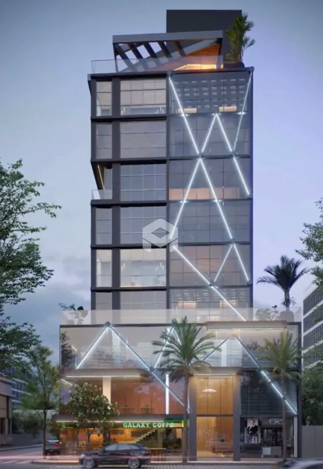 Fachada moderna de um edifício residencial em Lajeado, Brasil.