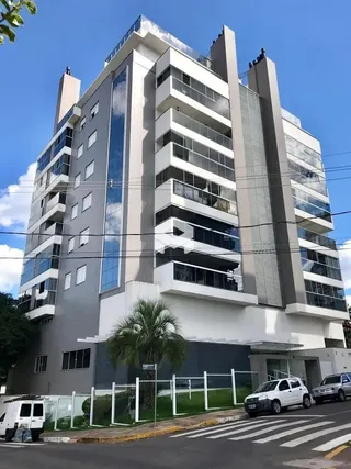 Fachada de um prédio residencial em Lajeado, Brasil.