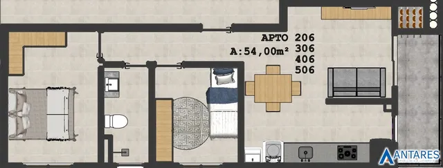 Apartamento com 2 dormitórios, foto 2