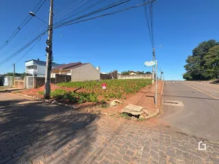 Vista da rua e limite de propriedade em Lajeado, Brasil.