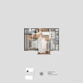 Apartamento com 1 dormitório, foto 3