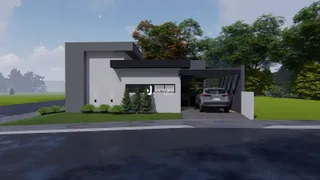 Fachada moderna de uma residência com garagem em Lajeado, Brasil.