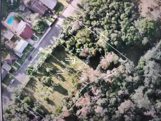 Vista aérea de um loteamento em Lajeado, Brasil.