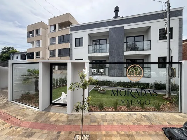 Fachada moderna de um prédio residencial em Lajeado, Brasil.
