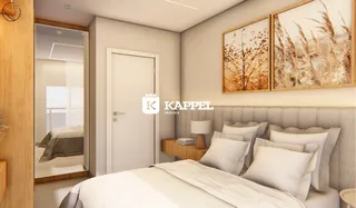 Foto de um quarto com cama grande e decoração moderna em um imóvel.