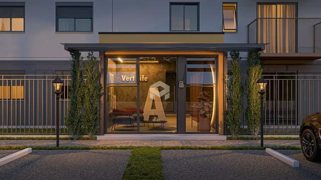 Fachada moderna de um imóvel residencial em Lajeado, Brasil.