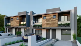 Fachada moderna de uma residência em Lajeado, Brasil.