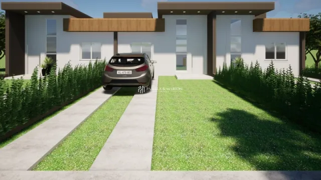 Casa geminada com 2 dormitórios