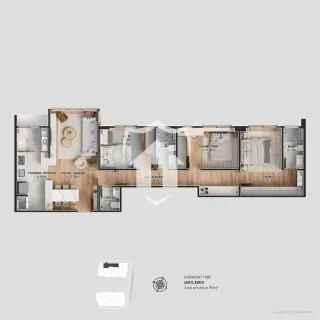 Apartamento com 3 dormitórios, foto 2