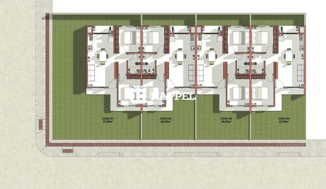 Casa geminada com 2 dormitórios, foto 3