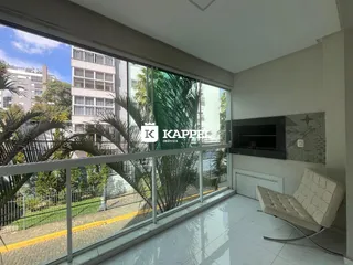 Vista da varanda de um apartamento em Lajeado, mostrando a paisagem externa.