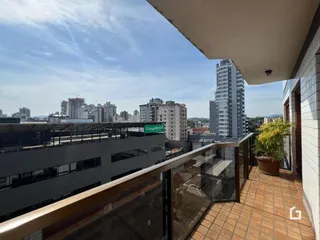 Vista da varanda de um apartamento em Lajeado, Brasil.