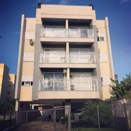 Fachada de um prédio residencial em Lajeado, Brasil.