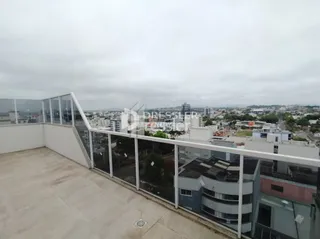 Vista da varanda com vista para a paisagem urbana de Lajeado.