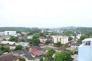 Vista panorâmica de uma área residencial em Lajeado, Brasil.
