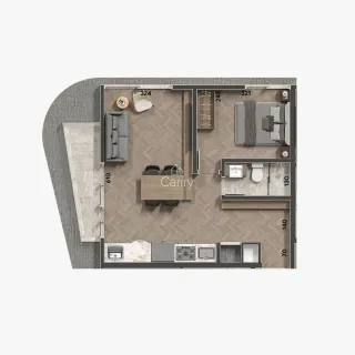Apartamento com 1 dormitório, foto 6