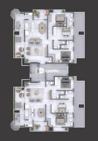 Este é um projeto de planta baixa de uma residência.