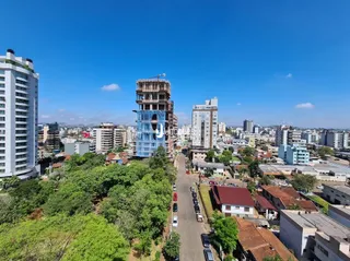 Vista aérea de uma área residencial em Lajeado, Brasil.