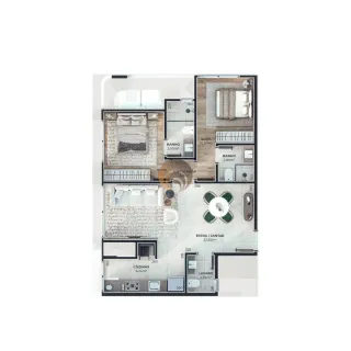 Apartamento com 2 dormitórios, foto 7
