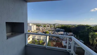 Vista panorâmica da área residencial de Lajeado, Brasil, a partir de um terraço.