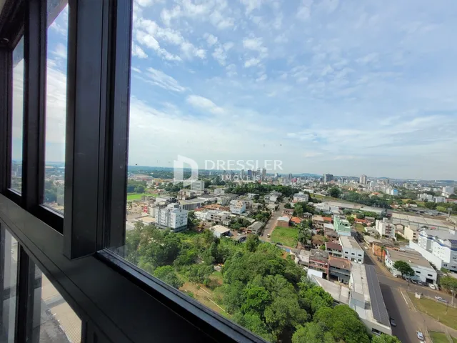 Vista aérea da área residencial e paisagem urbana de Lajeado, Brasil.