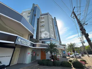 Fachada de um edifício residencial em Lajeado, Brasil.