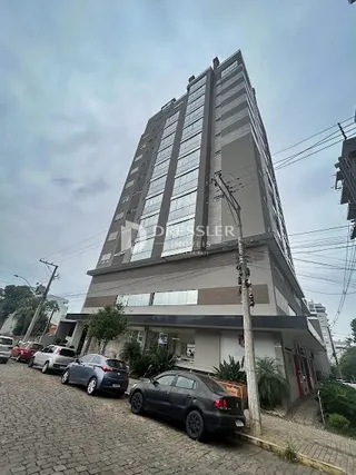 Fachada de um prédio residencial em Lajeado, Brasil.