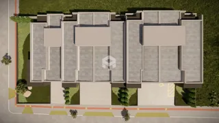 Desenho arquitetônico da fachada de uma residência em Lajeado.