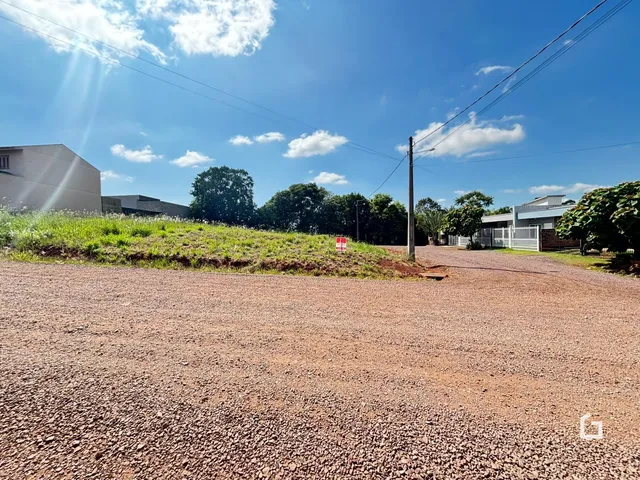 Uma estrada de terra com vegetação ao fundo mostra uma propriedade em Lajeado.