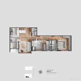 Apartamento com 2 dormitórios, foto 6