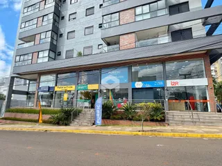 Fachada de um edifício residencial em Lajeado, Brasil.