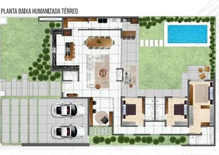 Planta baixa de uma residência em Lajeado, Brasil.